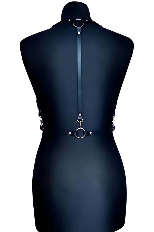 Chest Harness with Floral Appliqués