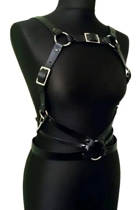 Full Body Harness with Multiple O-Rings & Buckles