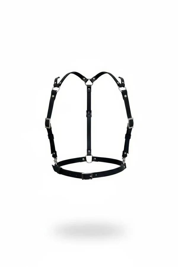 Adjustable Strappy Chest Harness with Front O-Ring