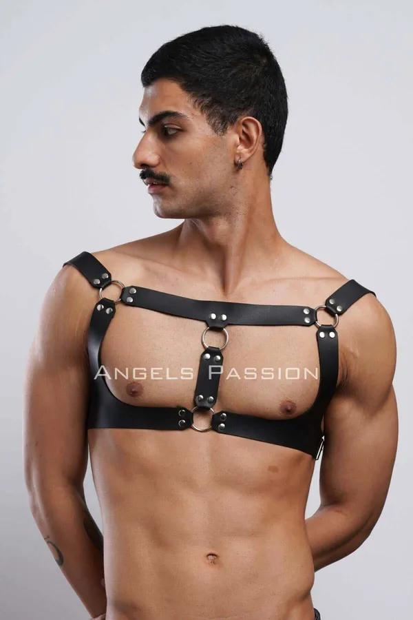 Adjustable Chest Harness with O-Ring Accents