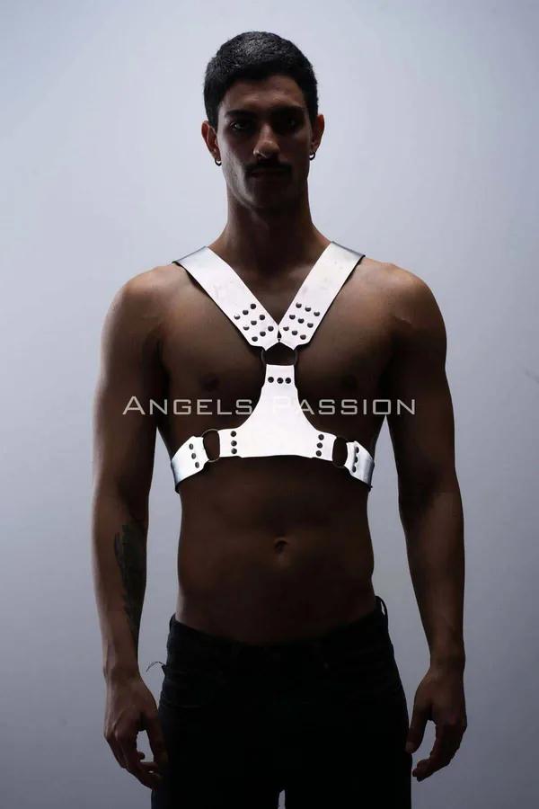 Reflective Chest Harness with O-Ring Accents