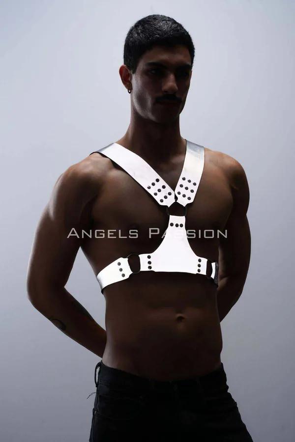 Reflective Chest Harness with O-Ring Accents