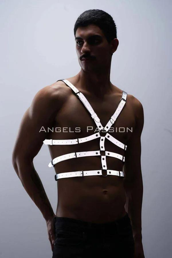 Reflective Chest Harness with O-Ring Detail