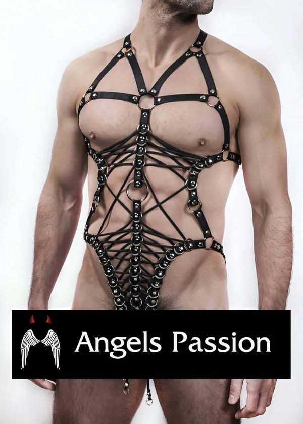 Full Body Harness with Pentagram Straps