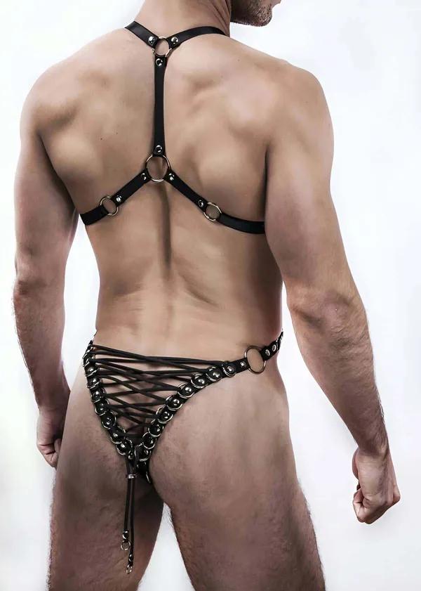 Full Body Harness with Pentagram Straps