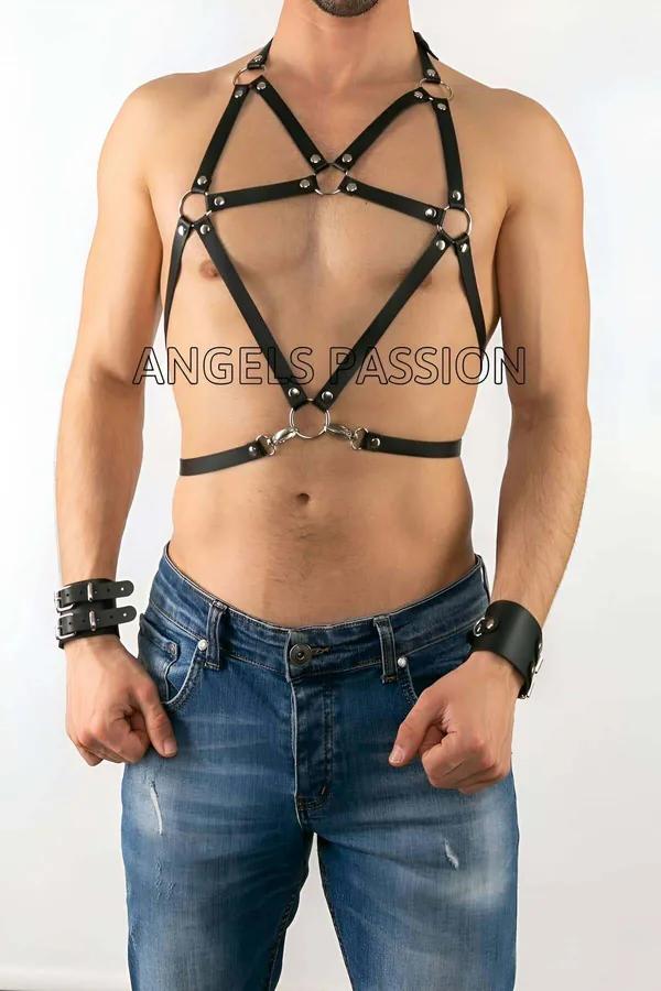 Pentagram Chest Harness with Adjustable O-Rings