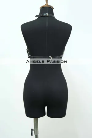 Women's Leather Fantasy Bra Clothing - APFT1408