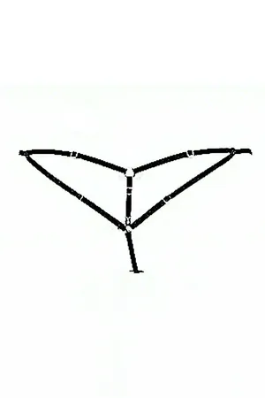 Sexy Rubber Harness Thong - APFT369