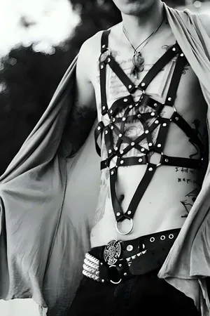 Sexy Men's Leather Accessories Club Clothes