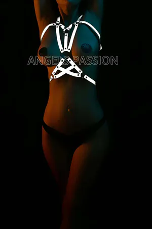 Dancer Costumes White Reflective Sexy Chest Harness - APFT107