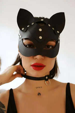 Sexy Mask and Choker-leash Set - APFT784
