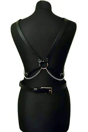 Fancy Leather Chest Harness - APFT912