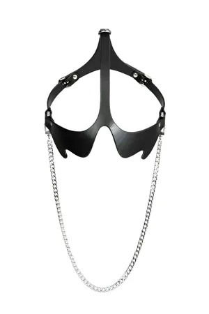 Stylish Corset Belt with Chain Mask Detail, Stylish Leather Belt - APFT1136