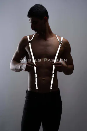 Reflective (Reflected in the Dark) Men's Trouser Hanger, Men's Trouser Shoulder Belt - APFTM10