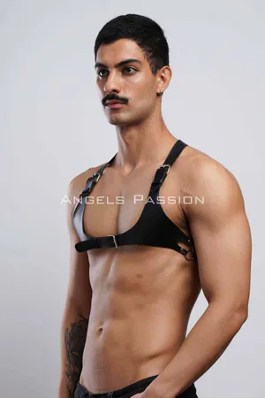 Leather Men's Chest Harness, Men's Chest Harness, Men's Chest Belt - APFTM144