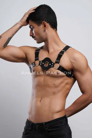 Men's Leather Chest Harness, Men's Leather Underwear, Fancy Clothing - APFTM151