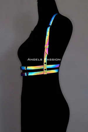 Colorful Reflective Chest Harness, Glow in the Dark Chest Harness - APFT205