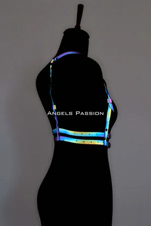 Colorful Reflective Chest Harness, Glow in the Dark Chest Harness - APFT205