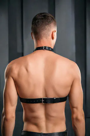 Leather Halterneck Men's Harness APFTM228